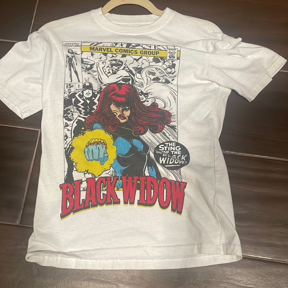black widow marvel t shirt